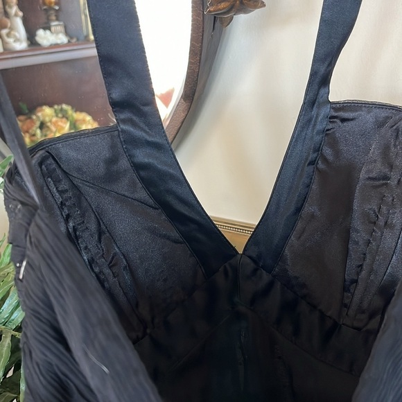 Brand New Express Silk Black V-Neck Swarovski Crystal Jeweled Party Top Dressy - Picture 10 of 16